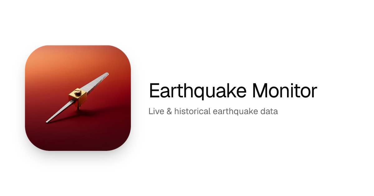 Earthquake Monitor — Live & historical earthquake — ToolRouter