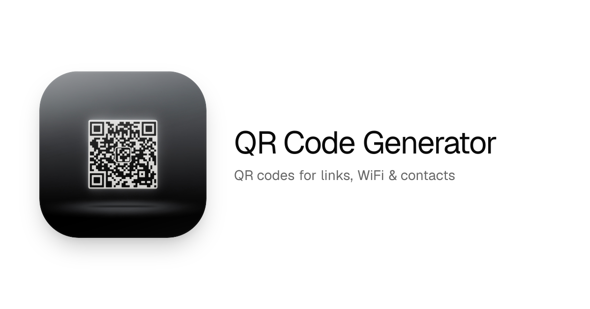 QR Code Generator — QR codes for links, WiFi — ToolRouter